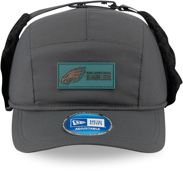 Philadelphia Eagles New Era Sideline 2025 Cold Weather Runner Dog Ear Adjustable Cap