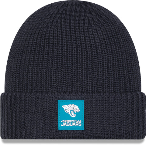 Jacksonville Jaguars New Era NFL 2025 Sideline Cold Weather Cuff Knit Beanie