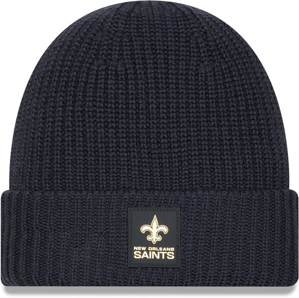 New Orleans Saints New Era NFL 2025 Sideline Cold Weather Cuff Knit Beanie
