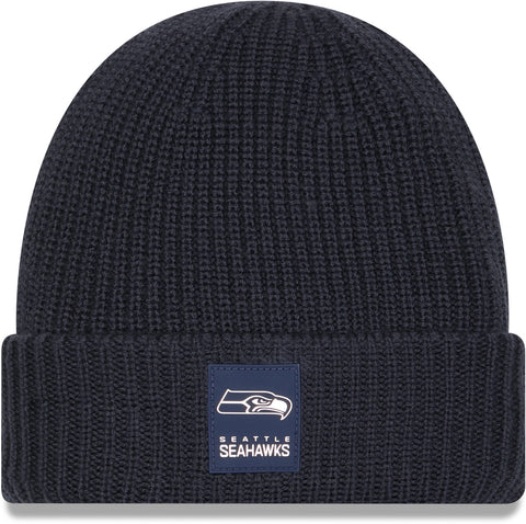 Seattle Seahawks New Era NFL 2025 Sideline Cold Weather Cuff Knit Beanie