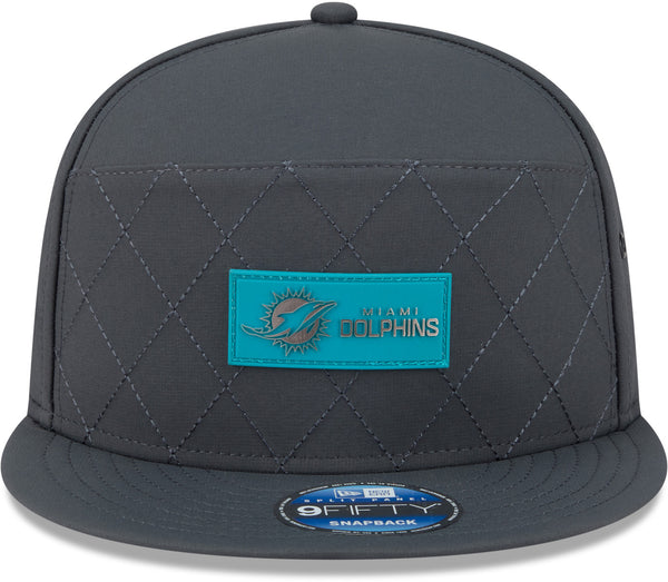 Miami Dolphins New Era 9Fifty SP NFL Sideline 2025 Cold Weather Snapback Cap