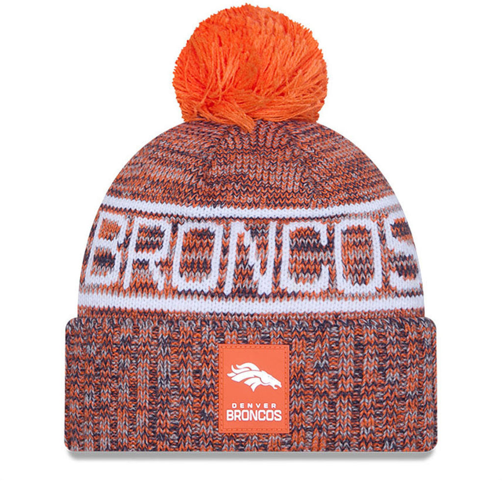 Denver Broncos New Era NFL 2025 Sideline Cold Weather Sport Knit Bobble Hat