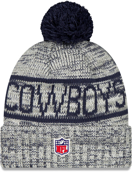 Dallas Cowboys New Era NFL 2025 Sideline Cold Weather Sport Knit Bobble Hat