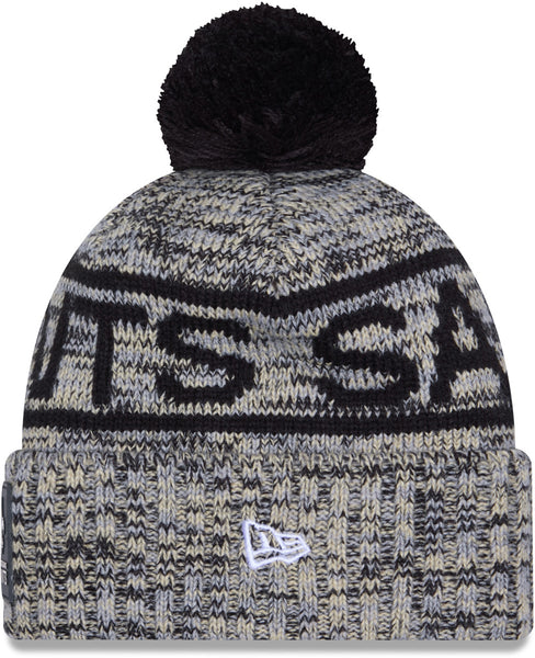 New Orleans Saints New Era NFL 2025 Sideline Cold Weather Sport Knit Bobble Hat