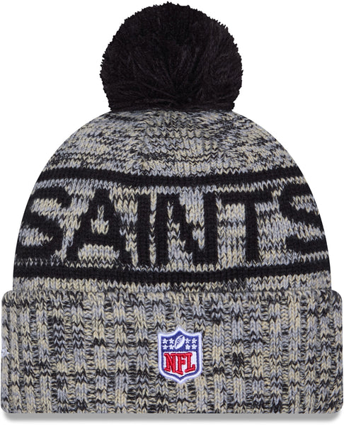 New Orleans Saints New Era NFL 2025 Sideline Cold Weather Sport Knit Bobble Hat
