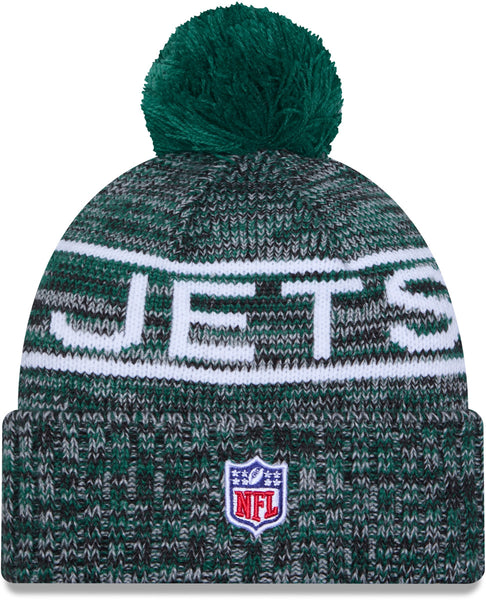 New York Jets New Era NFL 2025 Sideline Cold Weather Sport Knit Bobble Hat