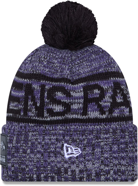 Baltimore Ravens New Era NFL 2025 Sideline Cold Weather Sport Knit Bobble Hat