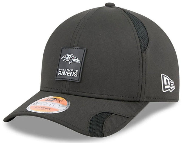 Baltimore Ravens NFL Sideline 2025 New Era 9Forty M-Crown Black Team Cap
