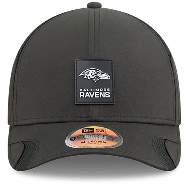 Baltimore Ravens NFL Sideline 2025 New Era 9Forty M-Crown Black Team Cap
