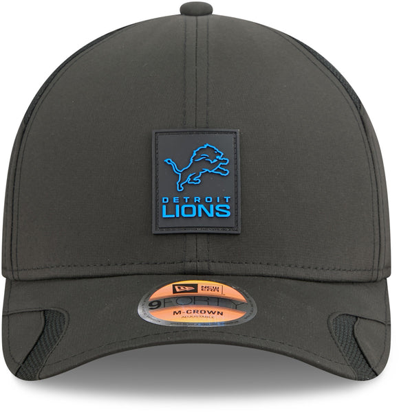Detroit Lions NFL Sideline 2025 New Era 9Forty M-Crown Black Team Cap