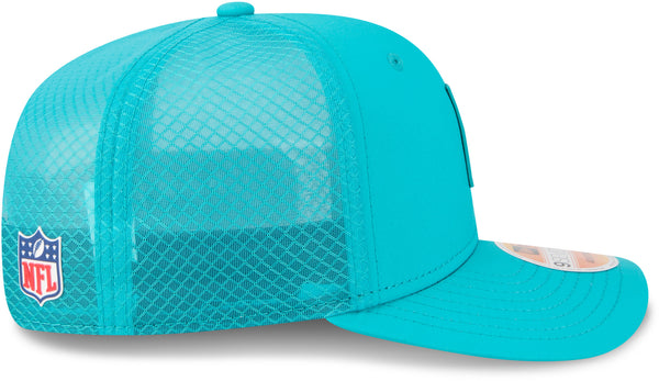 Miami Dolphins NFL Sideline 2025 New Era 9Seventy Stretch Snapback Cap