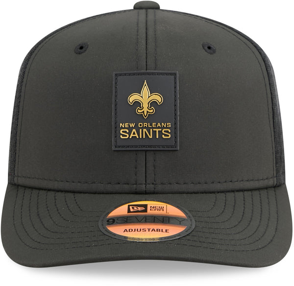 New Orleans Saints NFL Sideline 2025 New Era 9Seventy Stretch Snapback Cap