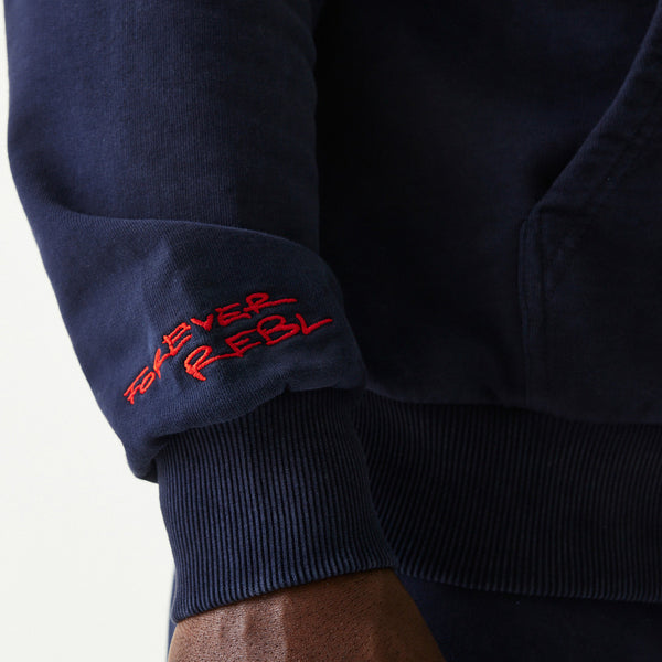 Red Bull Racing New Era Oversized Zip Thru Navy Hoody