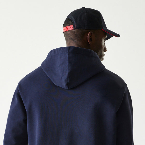 Red Bull Racing New Era Oversized Zip Thru Navy Hoody