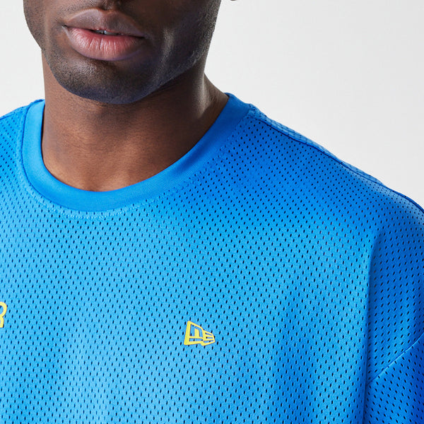 Red Bull Racing New Era Graphic Oversized Blue Mesh T-Shirt