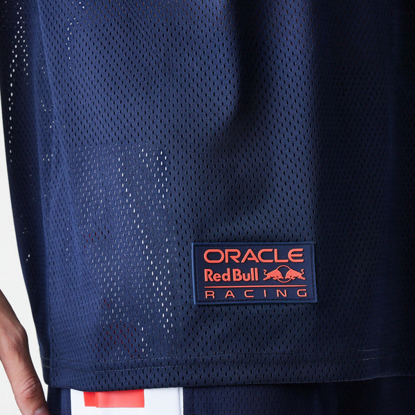 Red Bull Racing New Era Graphic Oversized Navy Mesh T-Shirt