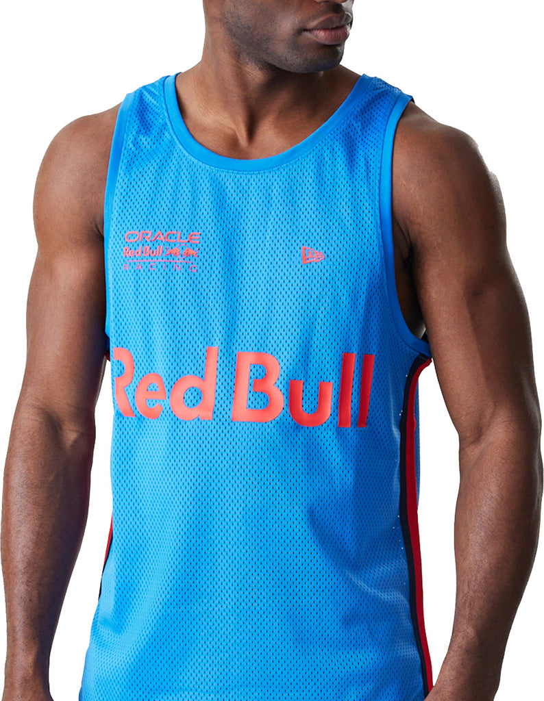 Red Bull Racing New Era Basketball Mesh Blue Tank Top - pumpheadgear, baseball caps