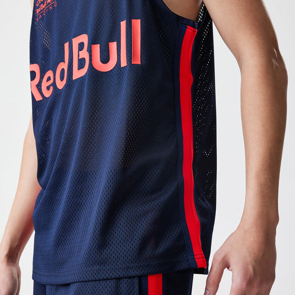 Red Bull Racing New Era Basketball Mesh Navy Tank Top - pumpheadgear, baseball caps