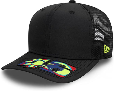 VR46 New Era 9Fifty Moon Sun Black Stretch Snap Cap