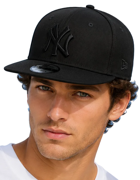 New Era 9Fifty NY Yankees ブラック/ホワイト スナップバック ベースボール キャップ