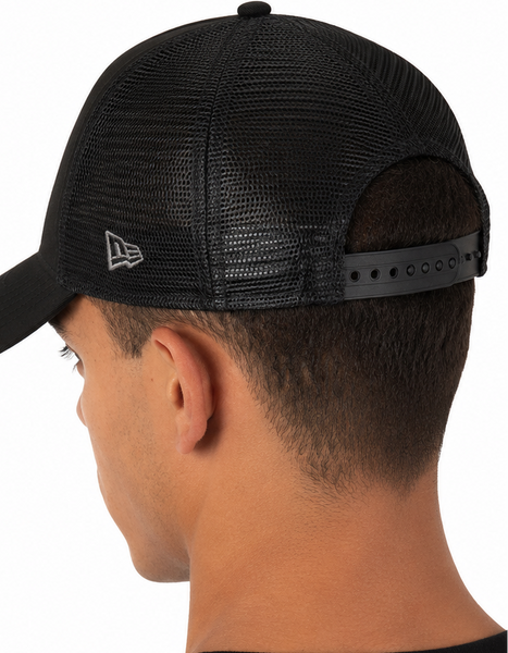 Los Angeles Lakers Black Trucker Cap New Era NBA Team A-Frame Mesh Back Cap - pumpheadgear, baseball caps