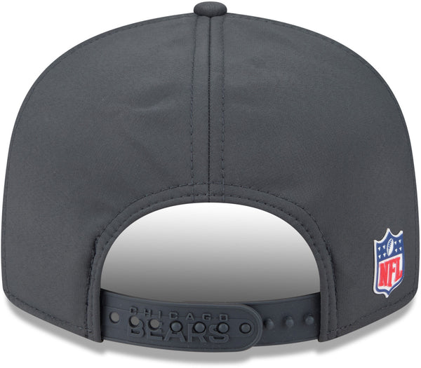 Rear snapback strap and embossed Bears team name on Chicago Bears cold weather cap- pumpheadgear, baseball caps