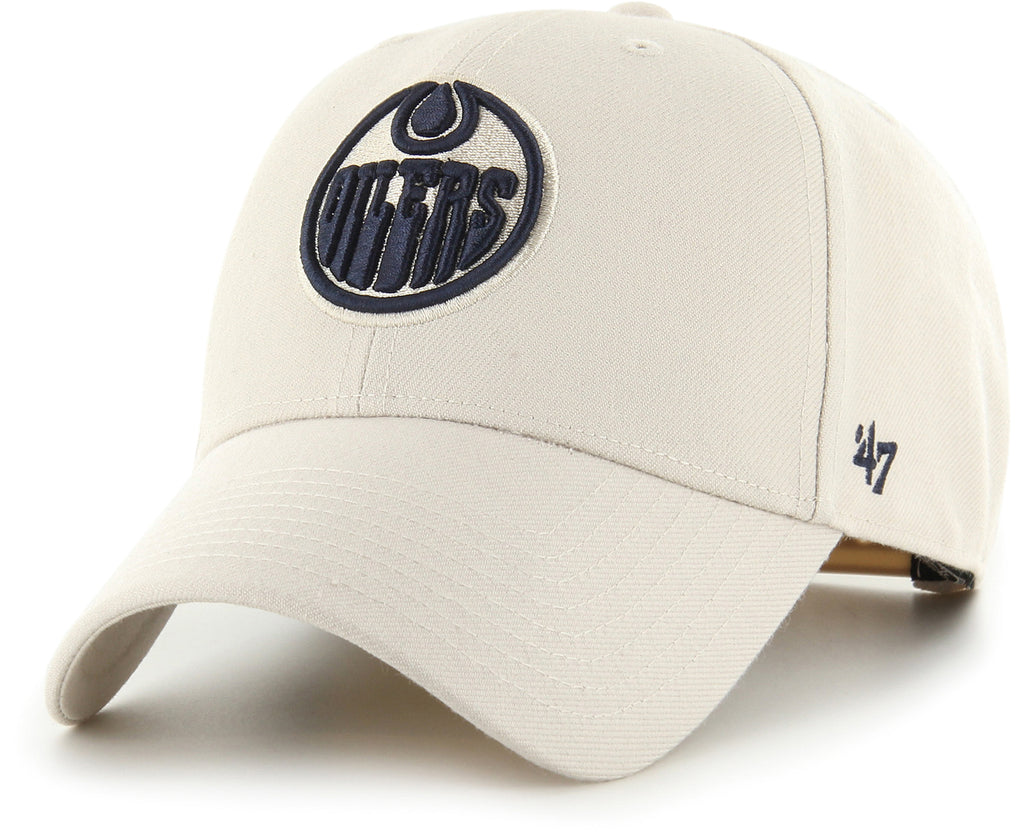 Edmonton Oilers 47 Brand MVP Bone NHL Team Snapback Cap - lovemycap