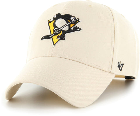 Pittsburgh Penguins 47 Brand MVP Natural NHL Team Snapback Cap