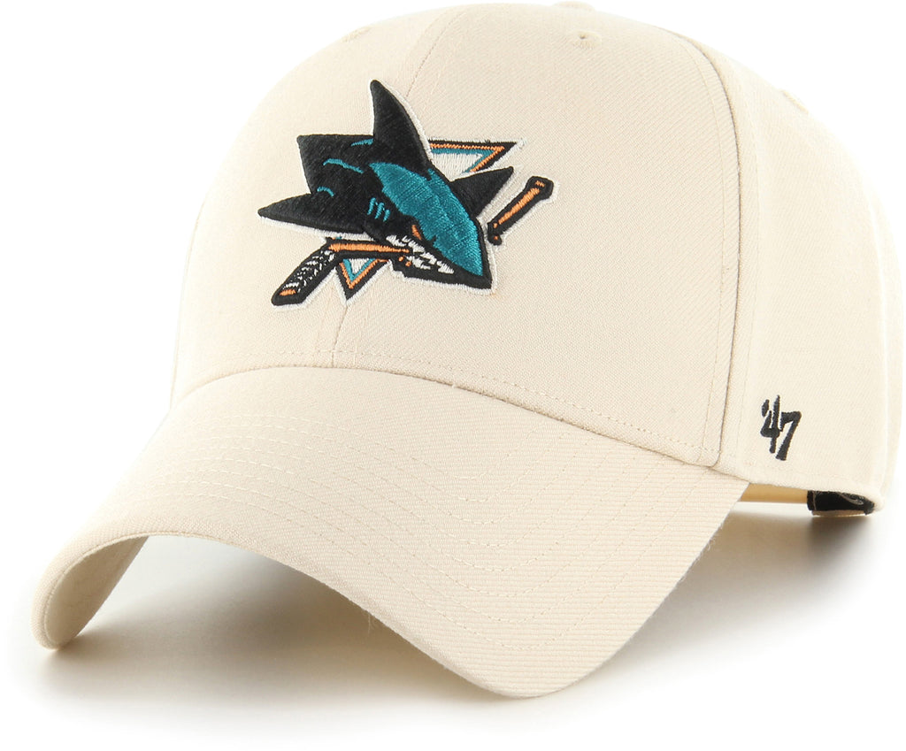San Jose Sharks 47 Brand MVP Natural NHL Team Snapback Cap