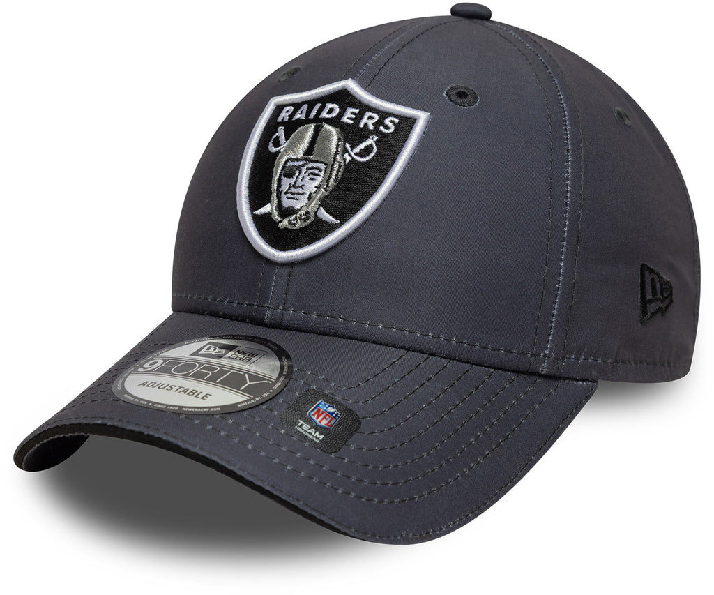 new era Gray cap with Raiders logo