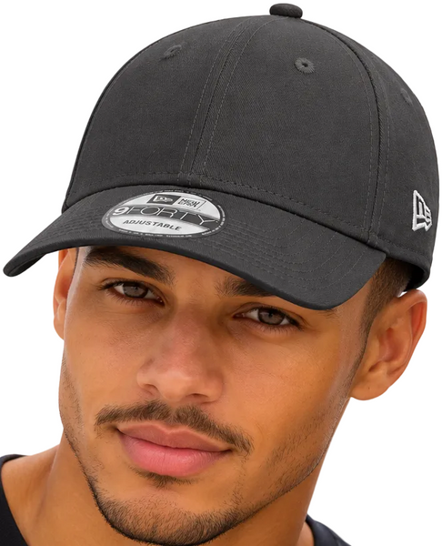 New Era 940 ベーシック 調節可能 グラファイト ベースボール キャップ