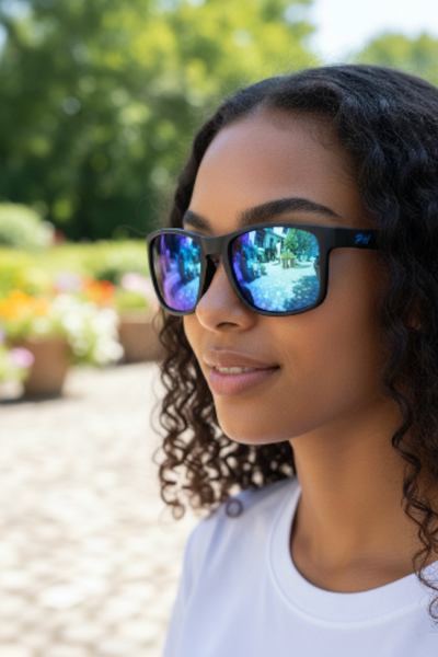 PH Eyewear Ranger Polarised Black/Blue Sunglasses - pumpheadgear, baseball caps