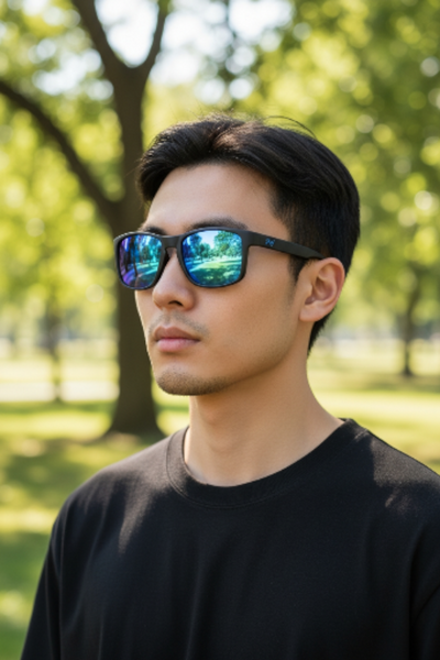 PH Eyewear Ranger Polarised Black/Blue Sunglasses - pumpheadgear, baseball caps