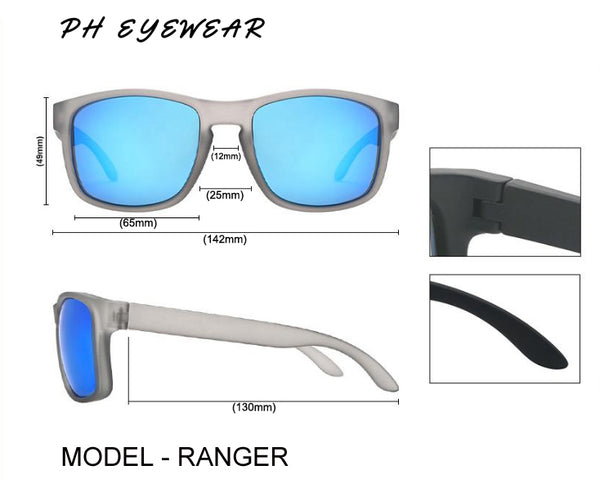 PH Eyewear Ranger Polarised Black/Blue Sunglasses