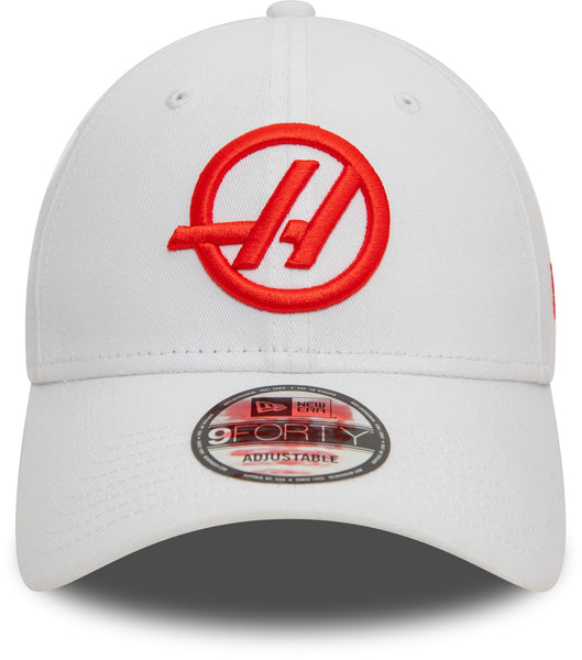 Haas F1 Team White 9Forty Cap Styled with Motorsport Apparel - lovemycap