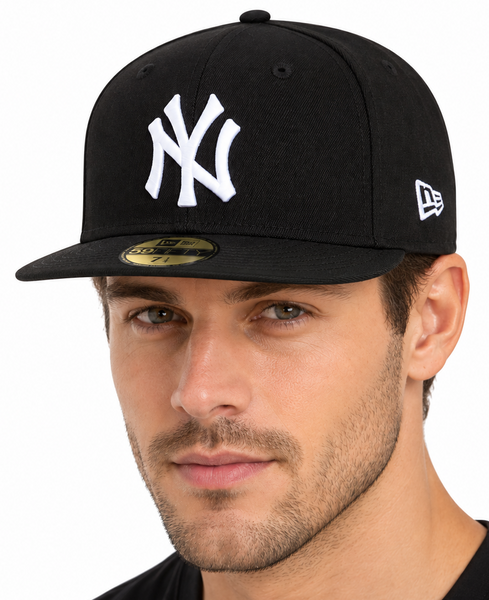 New York Yankees New Era 59Fifty MLB Black Fitted Baseball Cap - pumpheadgear, baseball caps