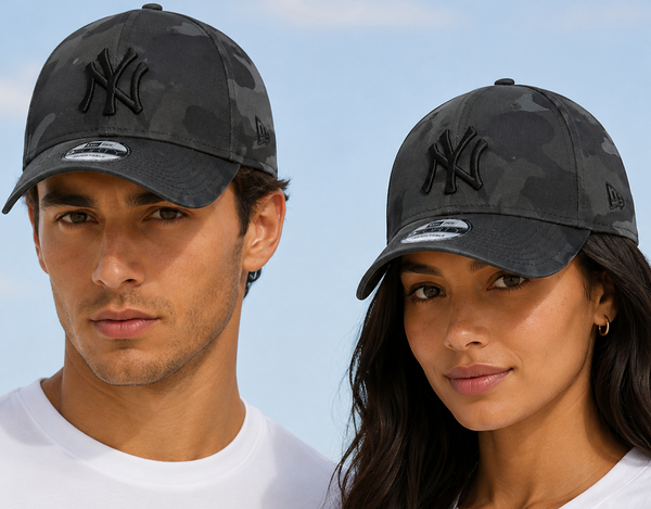 New York Yankees Grey Camo Baseball Cap New Era 9Forty League Basic Cap