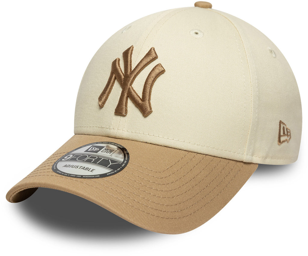 New york yankees new era beige and brown baseball cap