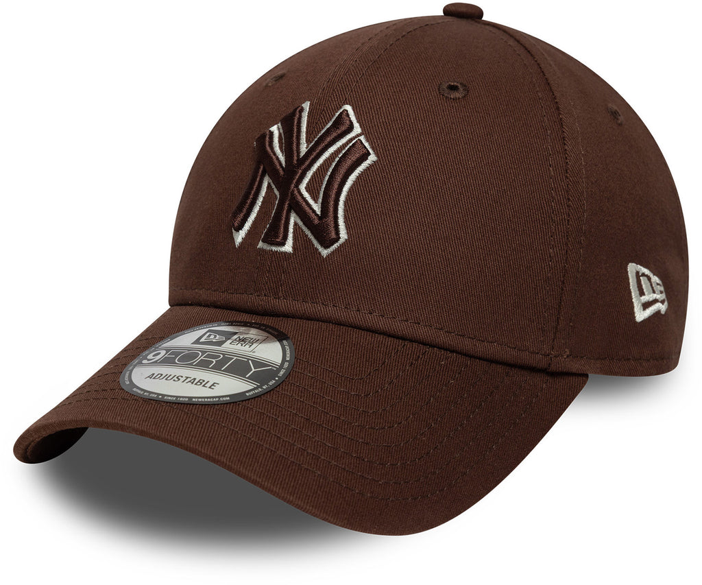 new york yankees new era brown outlined baseball cap