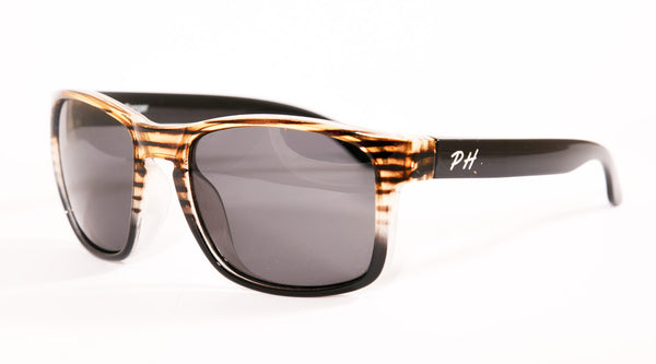 Polarised sunglasses UV400 PH Ranger brown black front view