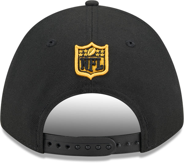 Back view of Pittsburgh Steelers NFL cap showing official NFL shield and snapback closure