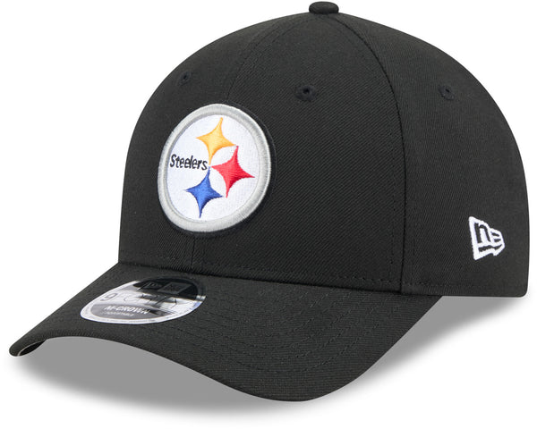 Pittsburgh Steelers NFL baseball cap by New Era 9FORTY M-Crown black official team hat front view