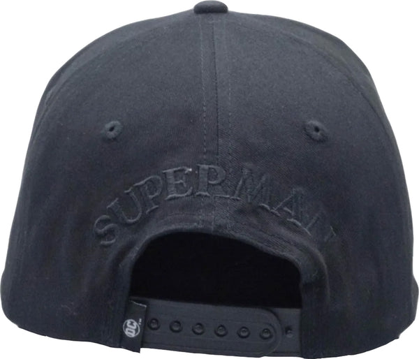 DC Comics Superman All Black Rubber Logo Baseball Cap