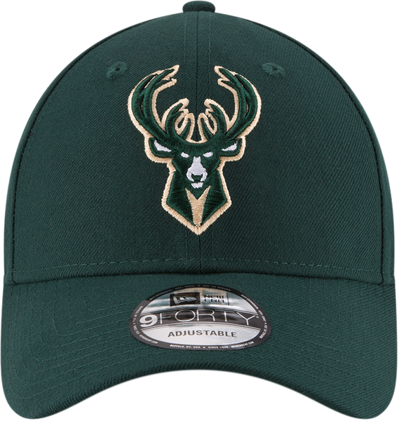 Milwaukee Bucks NBA Cap New Era 9FORTY – Front View - pumpheadgear, baseball caps
