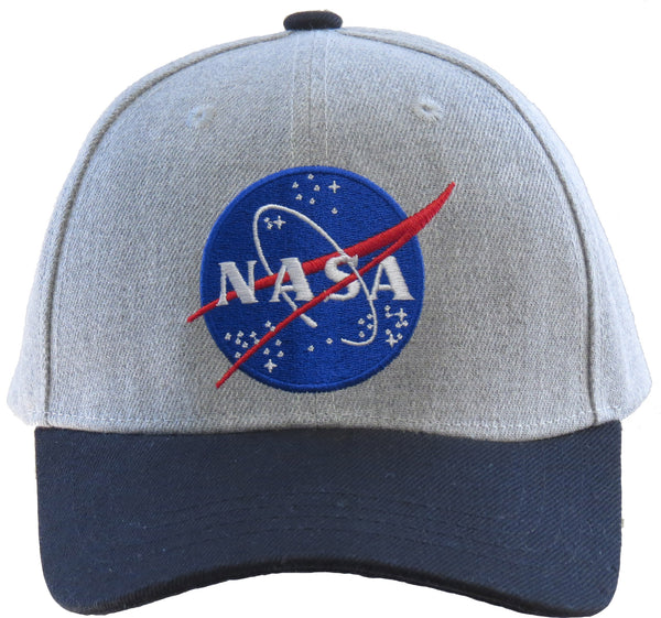 NASA Logo Grey Baseball Cap - lovemycap