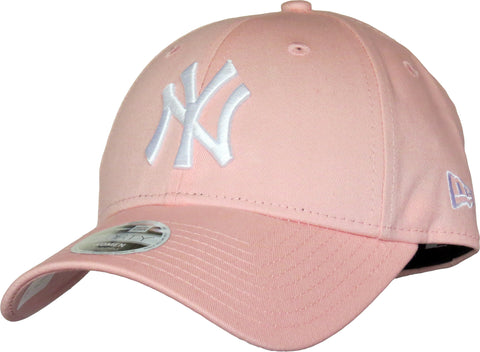 NY Yankees Womens New Era 940 League Essential Pink Baseball Cap - pumpheadgear, baseball caps