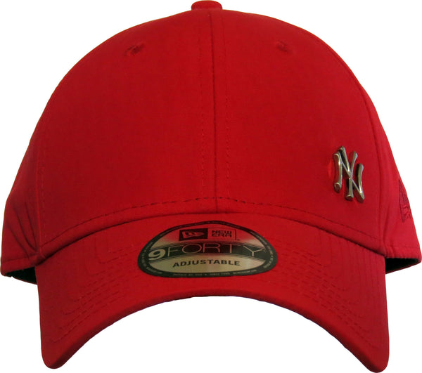 New Era 940 Flawless NY Logo Scarlet Baseball Cap - pumpheadgear, baseball caps